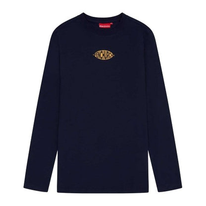 Front - Fenchurch Mens Oval Logo Regular Long-Sleeved T-Shirt