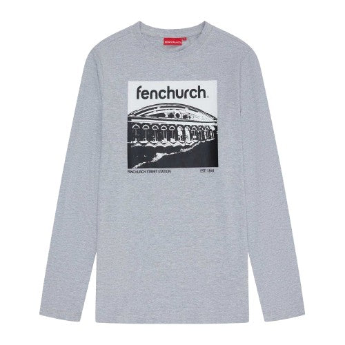 Front - Fenchurch Mens Philpot Long-Sleeved T-Shirt