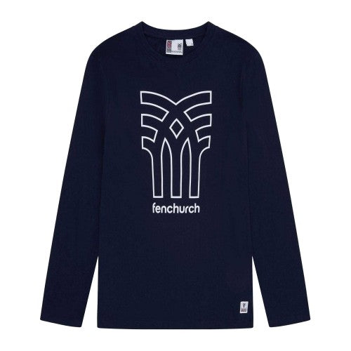Front - Fenchurch Mens Aspinall Big Logo T-Shirt