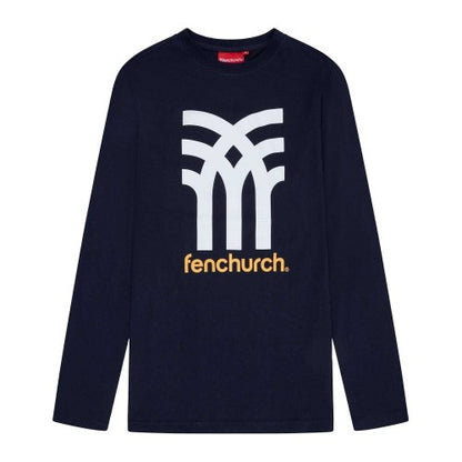 Front - Fenchurch Mens Wentworth Big Logo T-Shirt