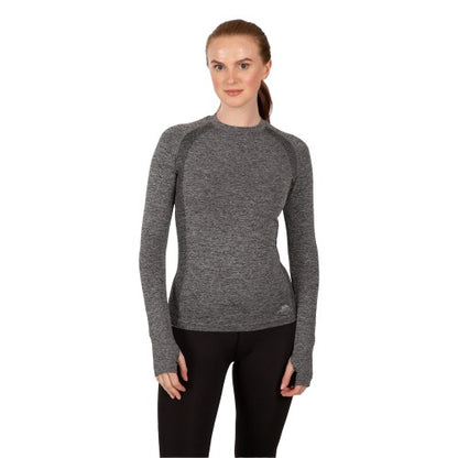 Front - Trespass Womens/Ladies Seamless Slim Base Layer Top
