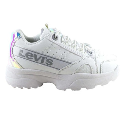 Front - Levis Childrens/Kids Soho Iridescent Leather Trainers