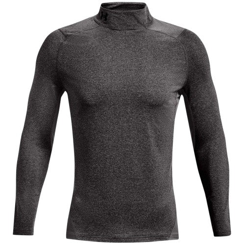 Front - Under Armour Mens Mock Neck Raglan Long-Sleeved T-Shirt