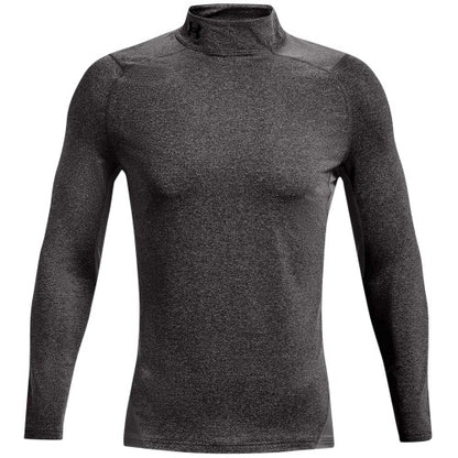 Front - Under Armour Mens Mock Neck Raglan Long-Sleeved T-Shirt