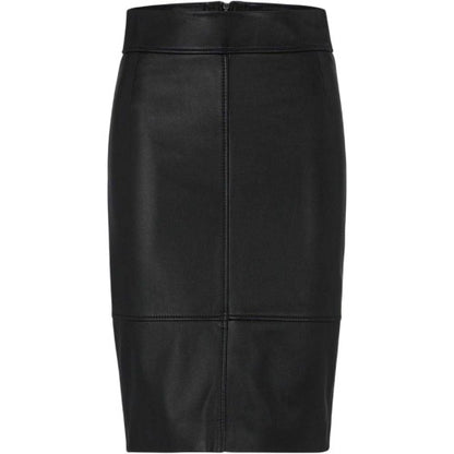 Front - Boss Womens/Ladies Selrita5 Leather Slim Pencil Skirt