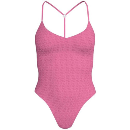 Front - Nike Womens/Ladies Repeat Logo One Piece Swimsuit
