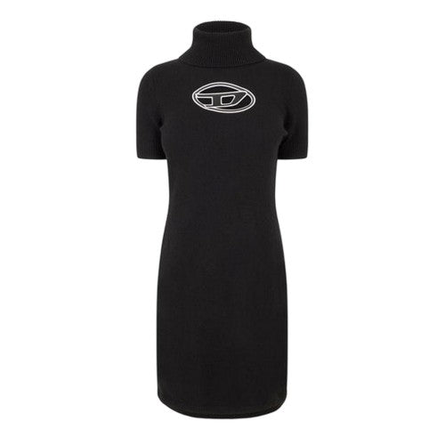 Front - Diesel Womens/Ladies Argaret Turtle Neck Bodycon Mini Dress
