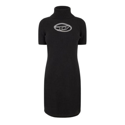 Front - Diesel Womens/Ladies Argaret Turtle Neck Bodycon Mini Dress