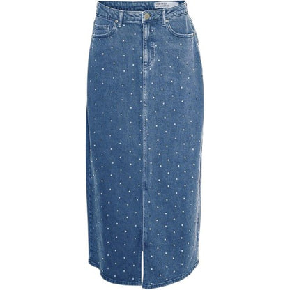 Front - Vero Moda Womens/Ladies Tessa Denim Regular Midi Skirt