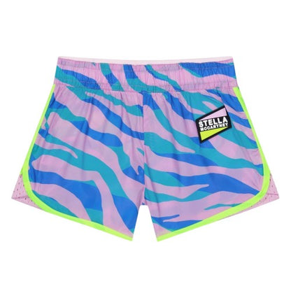 Front - Stella McCartney Girls Zebra Print Shorts