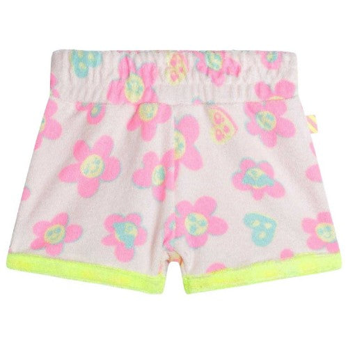Front - Billieblush Baby Girls Floral Pattern Casual Shorts