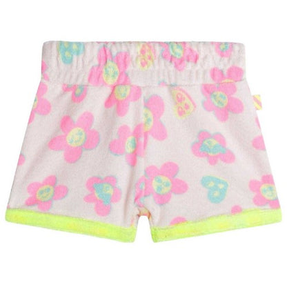 Front - Billieblush Baby Girls Floral Pattern Casual Shorts