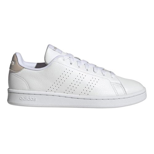 Front - Adidas Womens/Ladies Advantage Flat Trainers