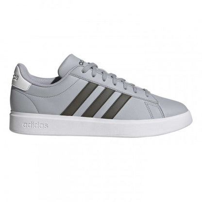Front - Adidas Mens Grand Court 2.0 3 Stripes Trainers