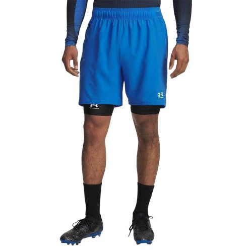 Front - Under Armour Mens Challenger Pro 2 in 1 Shorts