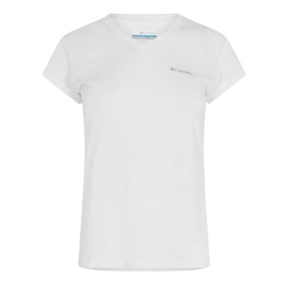 Front - Columbia Womens/Ladies Logo V Neck Regular T-Shirt