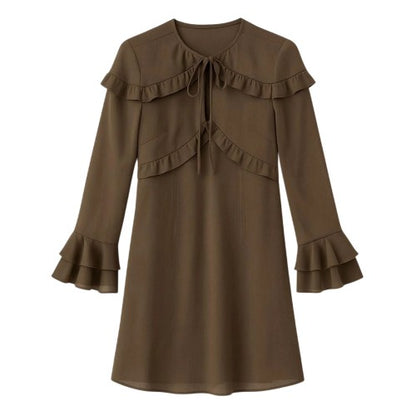 Front - I Saw It First Womens/Ladies Ruffled Mini Dress