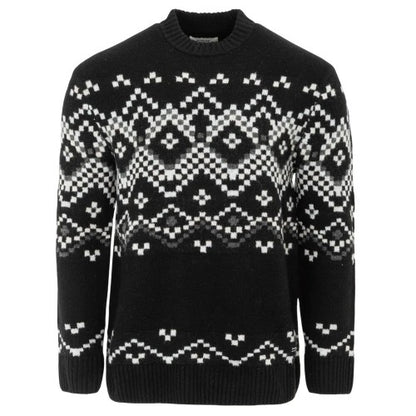 Front - Firetrap Mens Fair Isle Polyester Blend Slim Casual Jumper