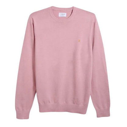 Front - Farah Mens Mullen Crew Neck Relaxed Fit Sweatshirt