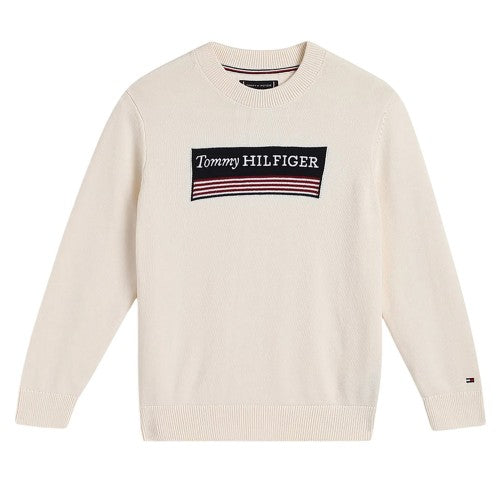 Front - Tommy Hilfiger Childrens/Kids Monotype 1985 Jumper