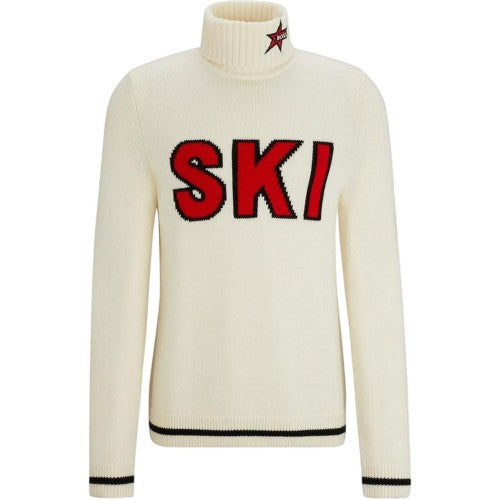 Front - Boss Mens Ski Turtle Neck Jumper