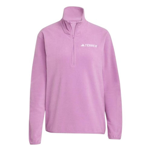 Front - Adidas Womens/Ladies Essentials Long-Sleeved Fleece Jacket