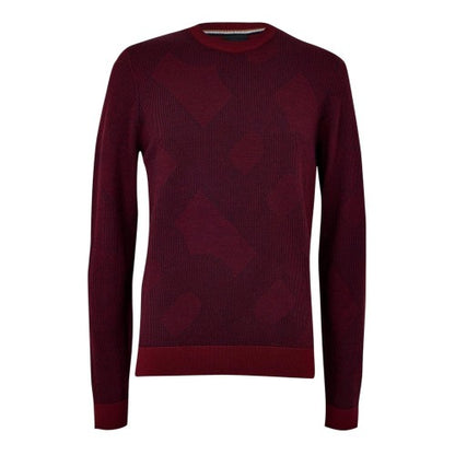 Front - Boss Mens Motivo Wool Jumper