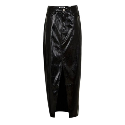 Front - AmyLynn Womens/Ladies Lupe Metallic Front Slit Pencil Skirt