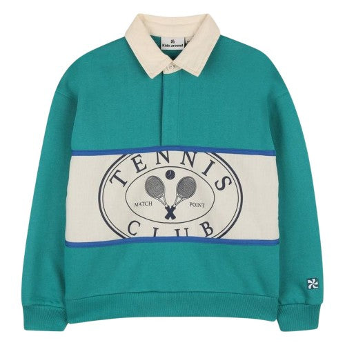 Front - Kids Around Childrens/Kids Long-Sleeved Tennis Polo Shirt