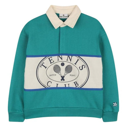 Front - Kids Around Childrens/Kids Long-Sleeved Tennis Polo Shirt