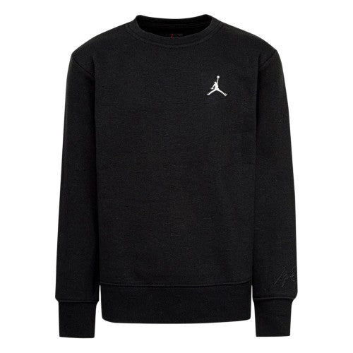 Front - Nike Childrens/Kids Air Jordan Logo Fleece Crew Neck Sweatshirt