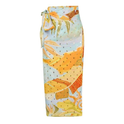 Front - Never Fully Dressed Womens/Ladies Jaspre Wrap Midi Skirt
