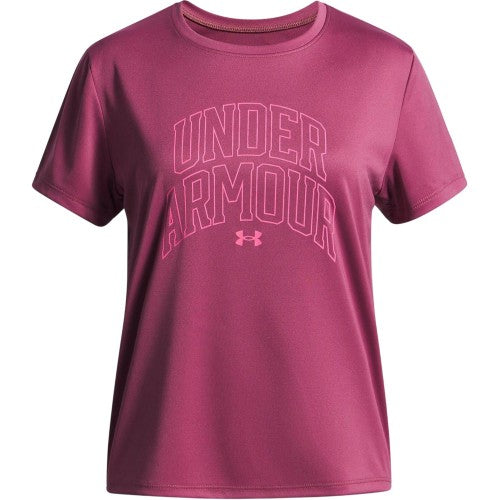 Front - Under Armour Childrens/Kids Tech Varsity Performance T-Shirt