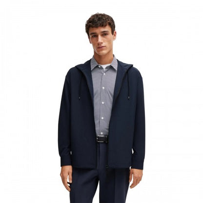 Front - Boss Mens P-Olson Hooded Shirt