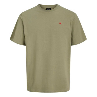 Front - Jack And Jones Mens Royal Denim Division Embroidered T-Shirt
