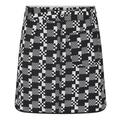 Front - Puma Womens/Ladies Houndstooth Golf Skort