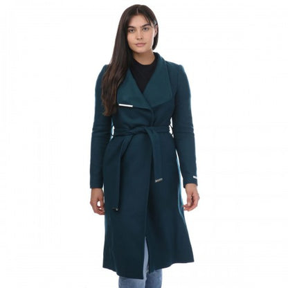 Front - Ted Baker Womens/Ladies Rose Wool Wrap Coat