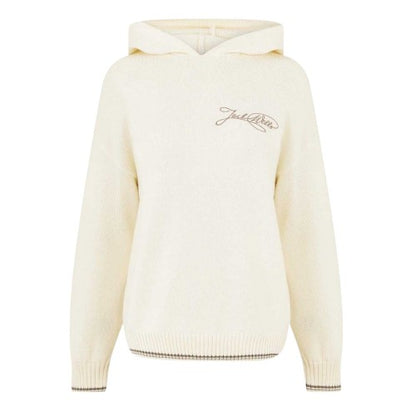 Front - Jack Wills Womens/Ladies Knitted Hoodie