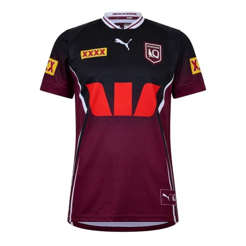 Front - Puma Mens International Queensland Maroons Football Shirt