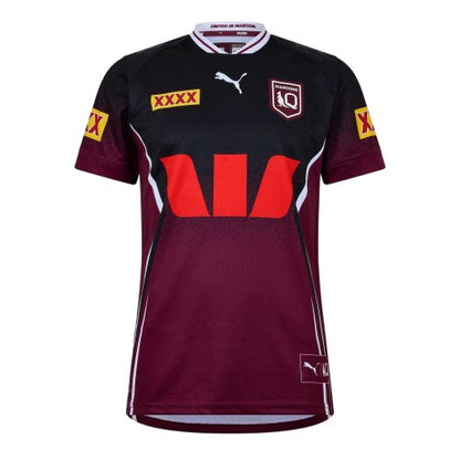Front - Puma Mens International Queensland Maroons Football Shirt