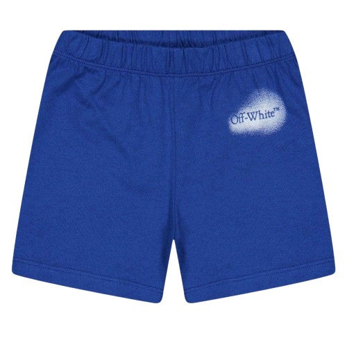 Front - Off White Baby Spray Logo Sweat Shorts