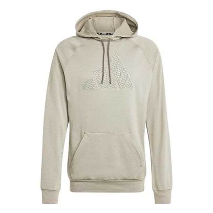 Front - Adidas Mens Game and Go Embossed Pullover Hoodie