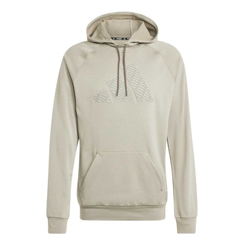Front - Adidas Mens Game and Go Embossed Pullover Hoodie