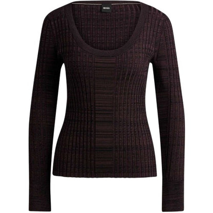 Front - Boss Womens/Ladies Viscose Scoop Neck Sweater Top