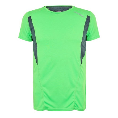 Front - Diadora Mens Reflective Crew Neck Competition T-Shirt