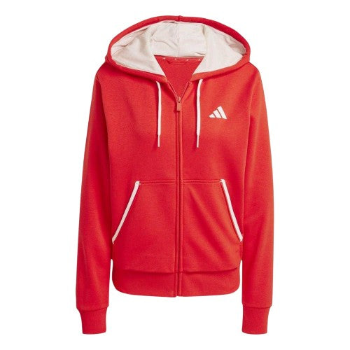 Front - Adidas Womens/Ladies Essential French Terry Full Zip Hoodie