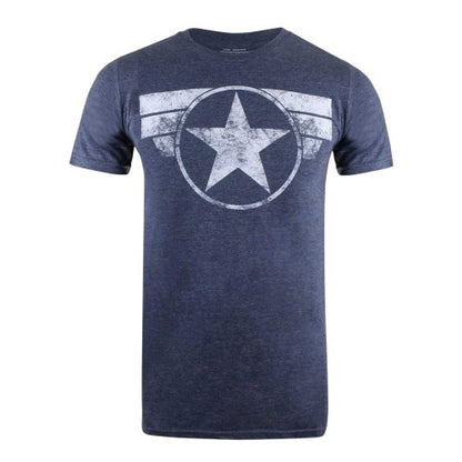Front - Captain America Mens Cotton Regular T-Shirt