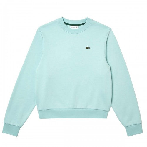 Front - Lacoste Womens/Ladies Fleece Crew Neck Relaxed Fit Sweatshirt