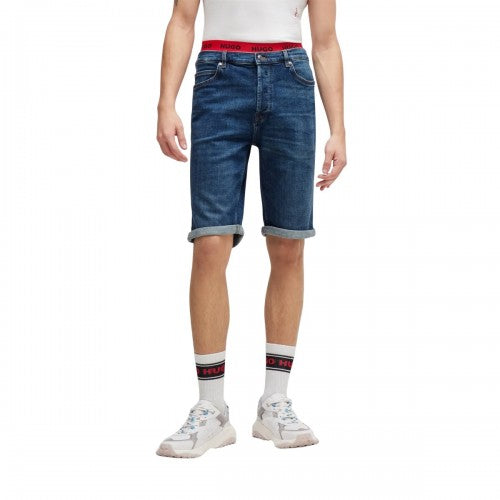 Front - Hugo Mens 634/S Tapered Jean Shorts