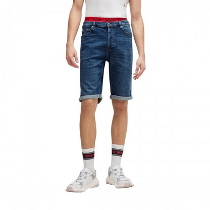 Front - Hugo Mens 634/S Tapered Jean Shorts